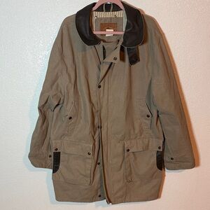 Outback West Tan Ranchwear Canvas Utility Workwear Jacket Size Large